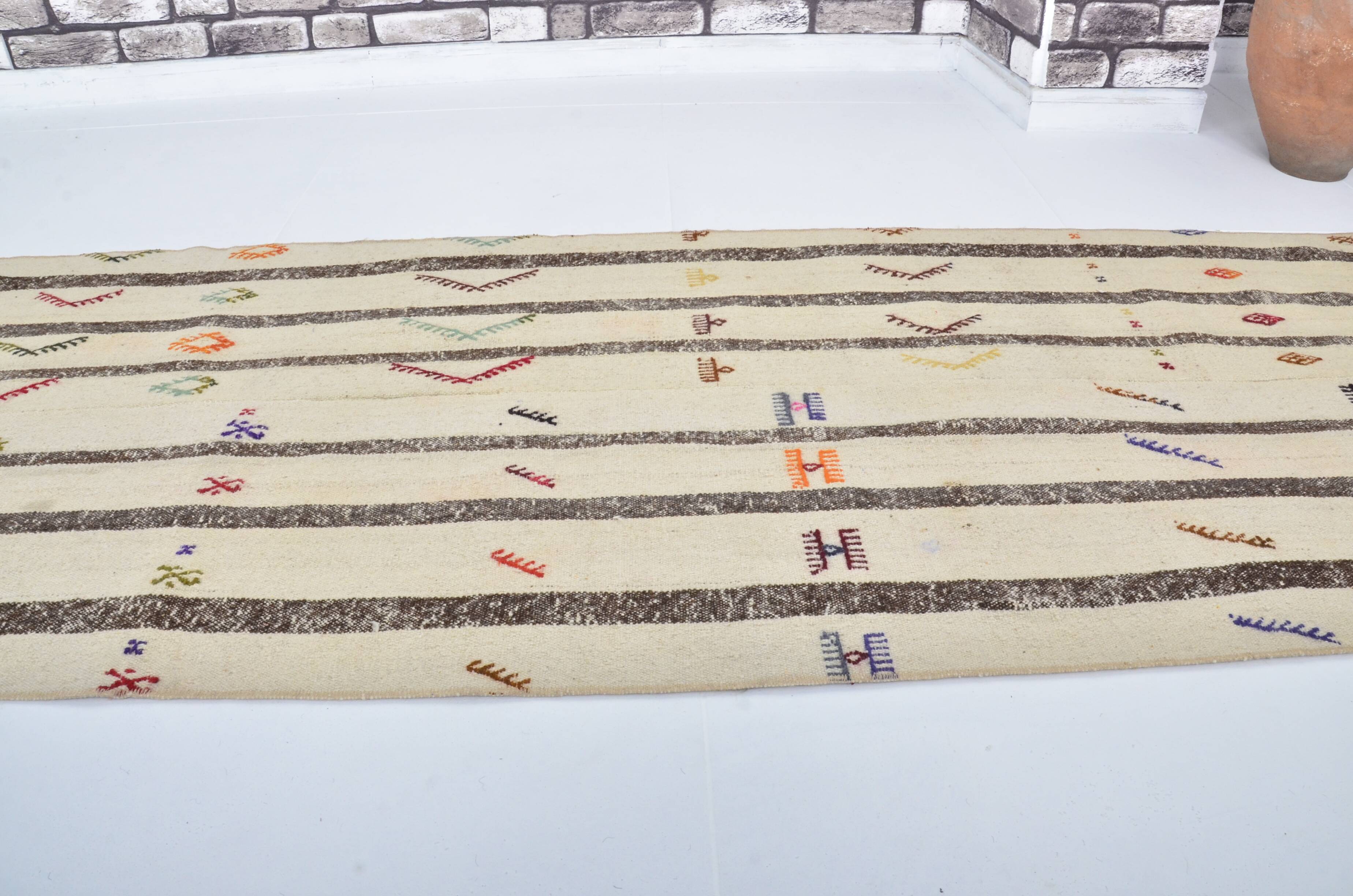 Neutral Vintage Turkish Off White Rug sku 3390