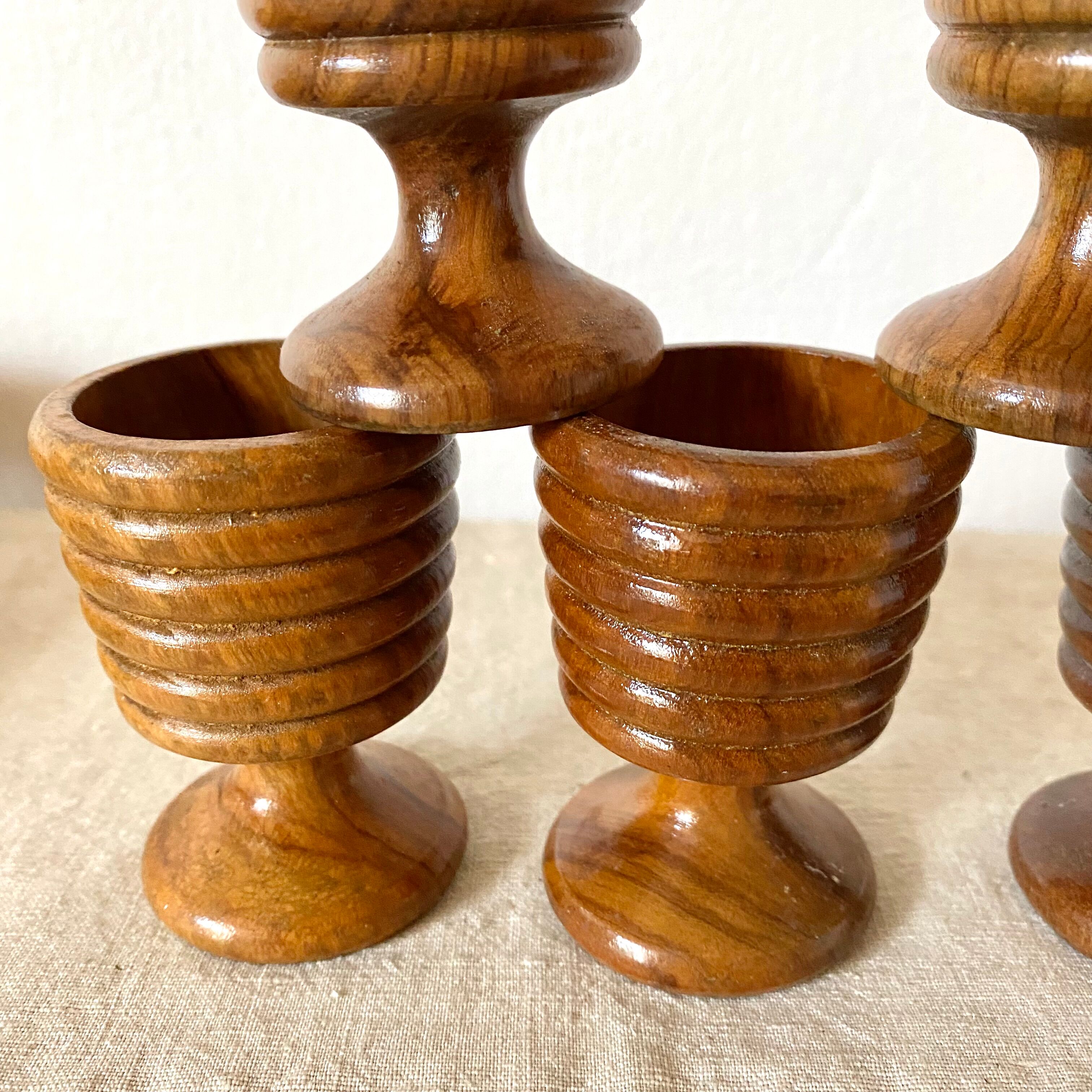 Vintage wooden shells