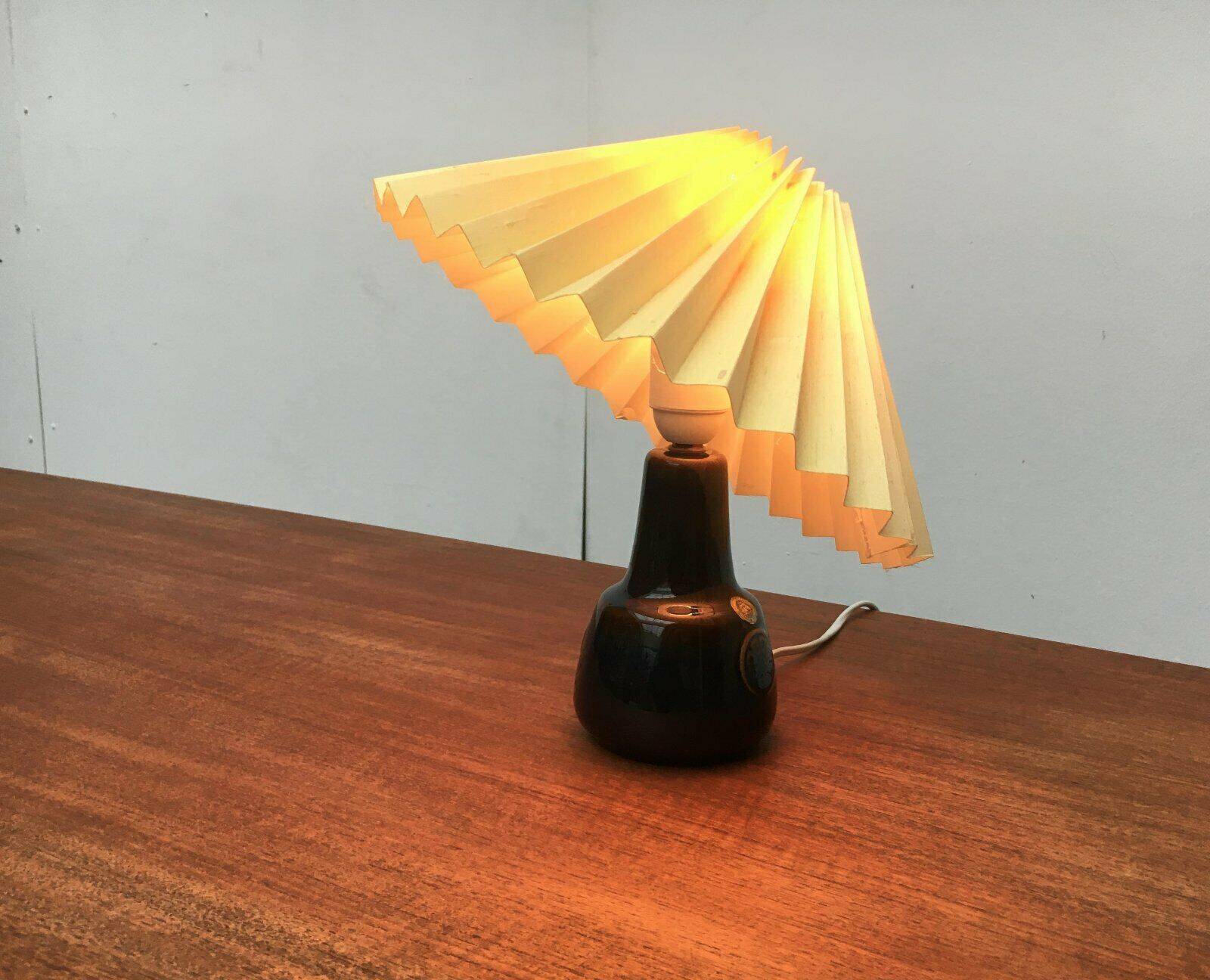 Mid-century Danish ceramic table lamp by Søholm.