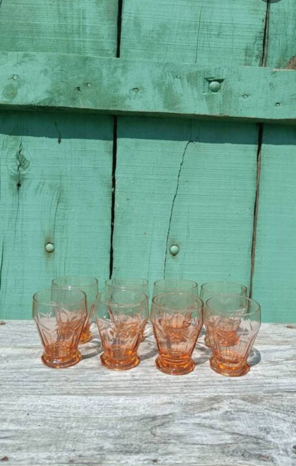 Art Deco Pink Glasses