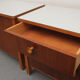 Pair of nightstands in walnut and formica 1950