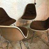 Set of 4 Eames chairs for Herman Miller,1960-70's