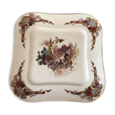 Assiette de presentation carree terre de fer