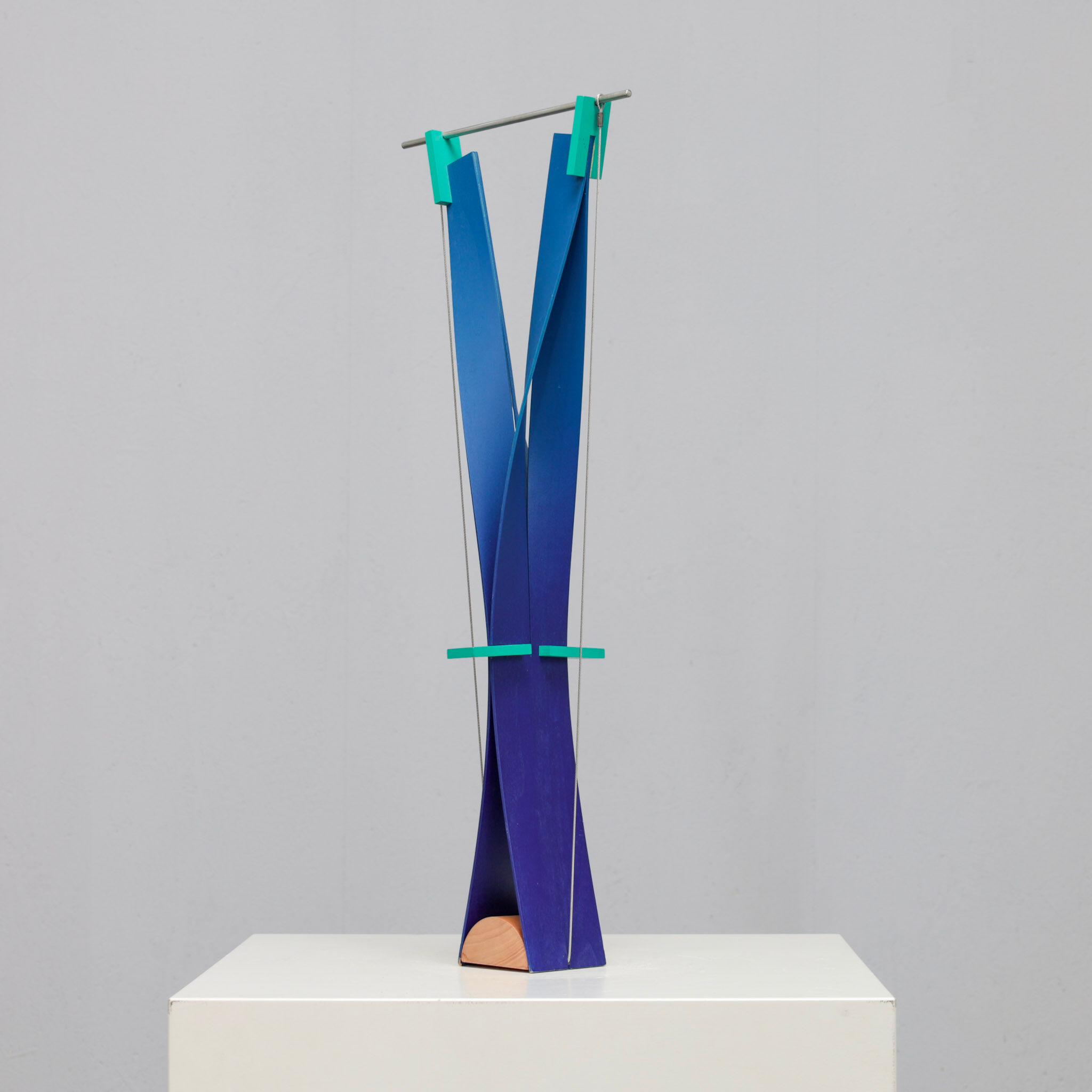 Constructivist sculpture "Yo-ga-ga" by Henk van Putten, Netherlands, 1990s