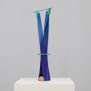 Constructivist sculpture "Yo-ga-ga" by Henk van Putten, Netherlands, 1990s