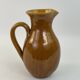 Yellow ochre ceramic pitcher signed Félix Céram Vallauris circa 1960