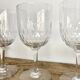 6 vintage cut crystal glasses