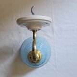 Blue Clichy glass wall lamp