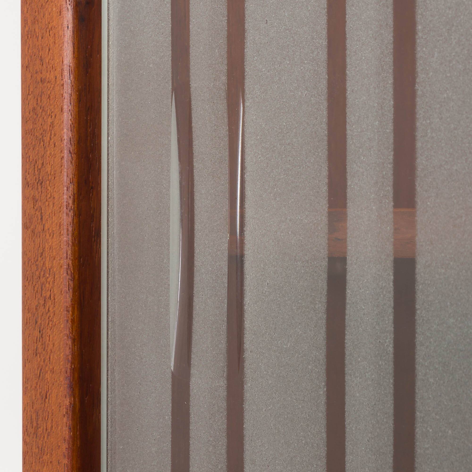 Three-compartment teak wall cabinet by Kai Kristiansen for FM Mobler, Denmark, 1960s