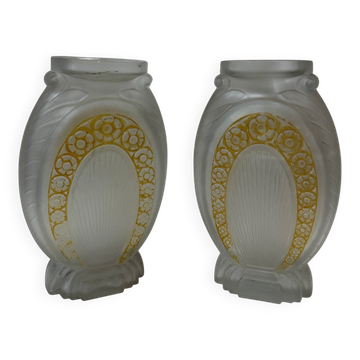 Pair of Muller vases