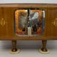 Vittorio Dassi Mid-Century Modern Italian Mahogany Cabinet Bar, 1950s
