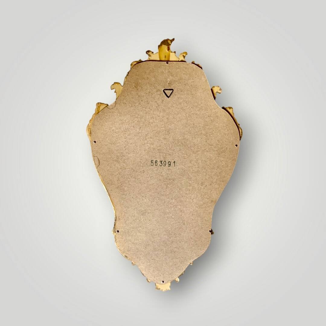 Rococo Baroque style gold leaf resin wall mirror