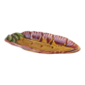 Dish Vallauris banana leaf
