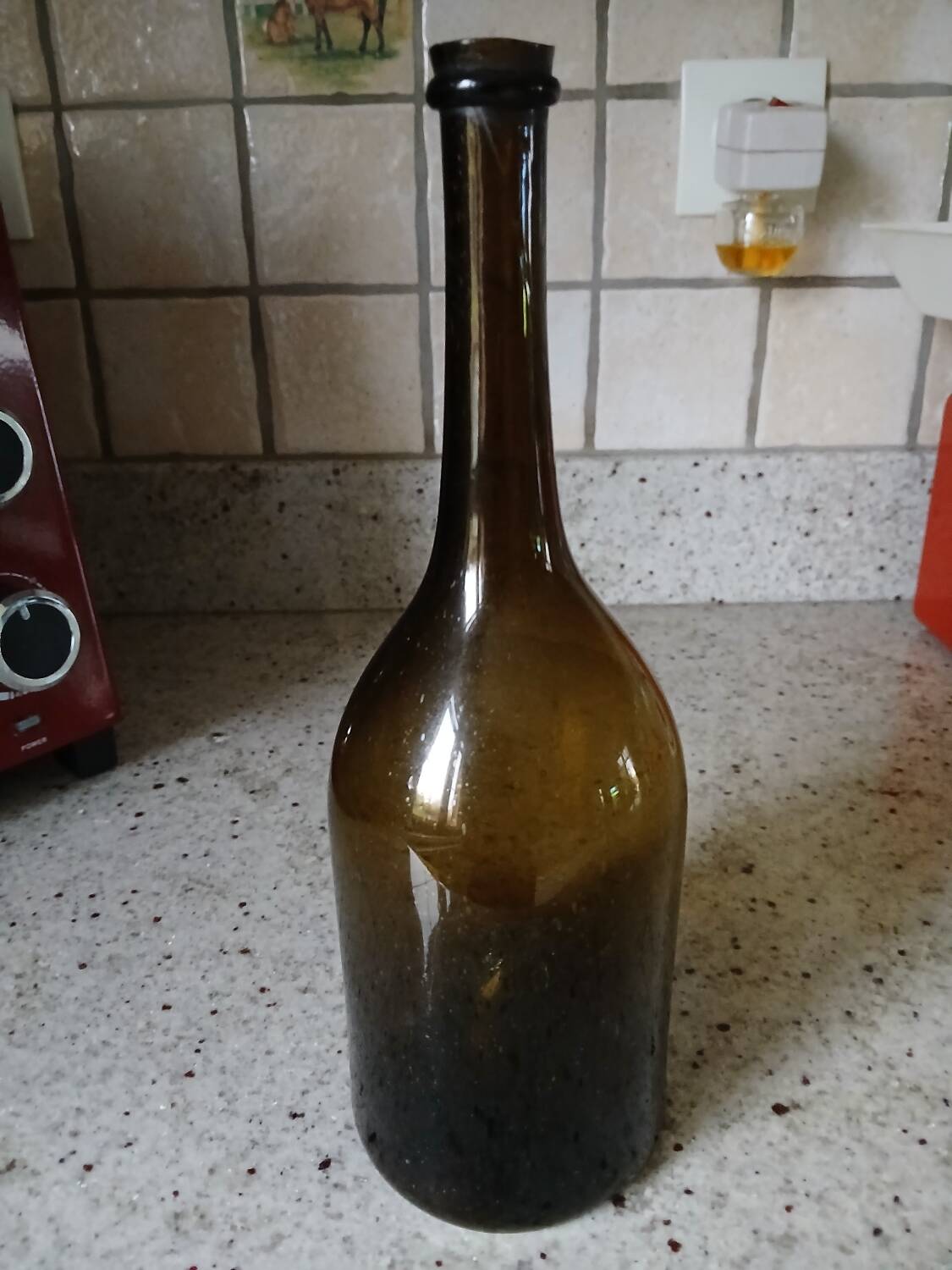 Antique blown bottle