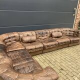 Prachtige De Sede Ds11, 7-delige set in bruin patchwork