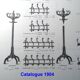 Patère murale de thonet à 5 esses, 1900 ca