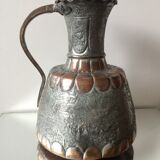 Bougeoir antique en cuivre d'art islamique