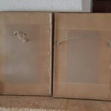 Set of 2 butterfly wing paintings