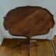 Vintage wooden pedestal table