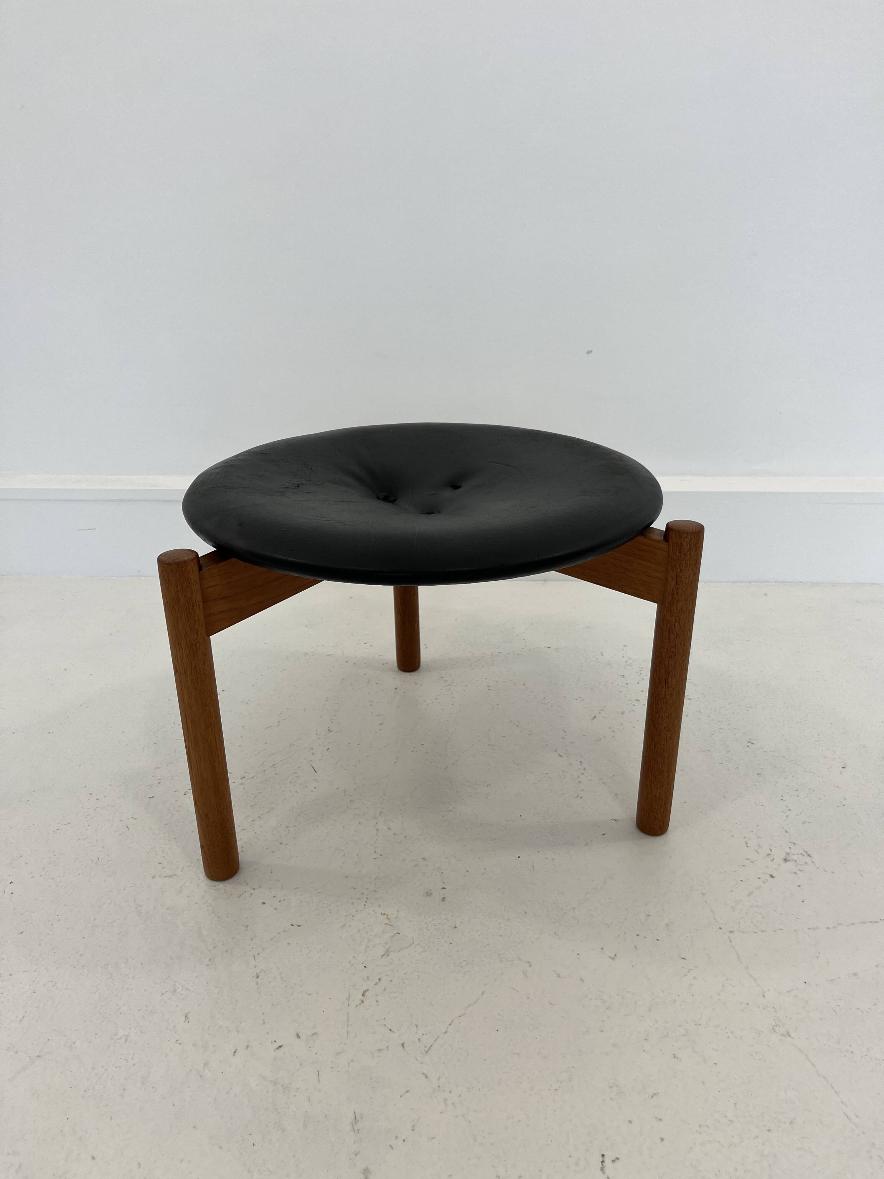 Swedish Stool by Uno & Östen Kristiansson for Luxus, 1950s