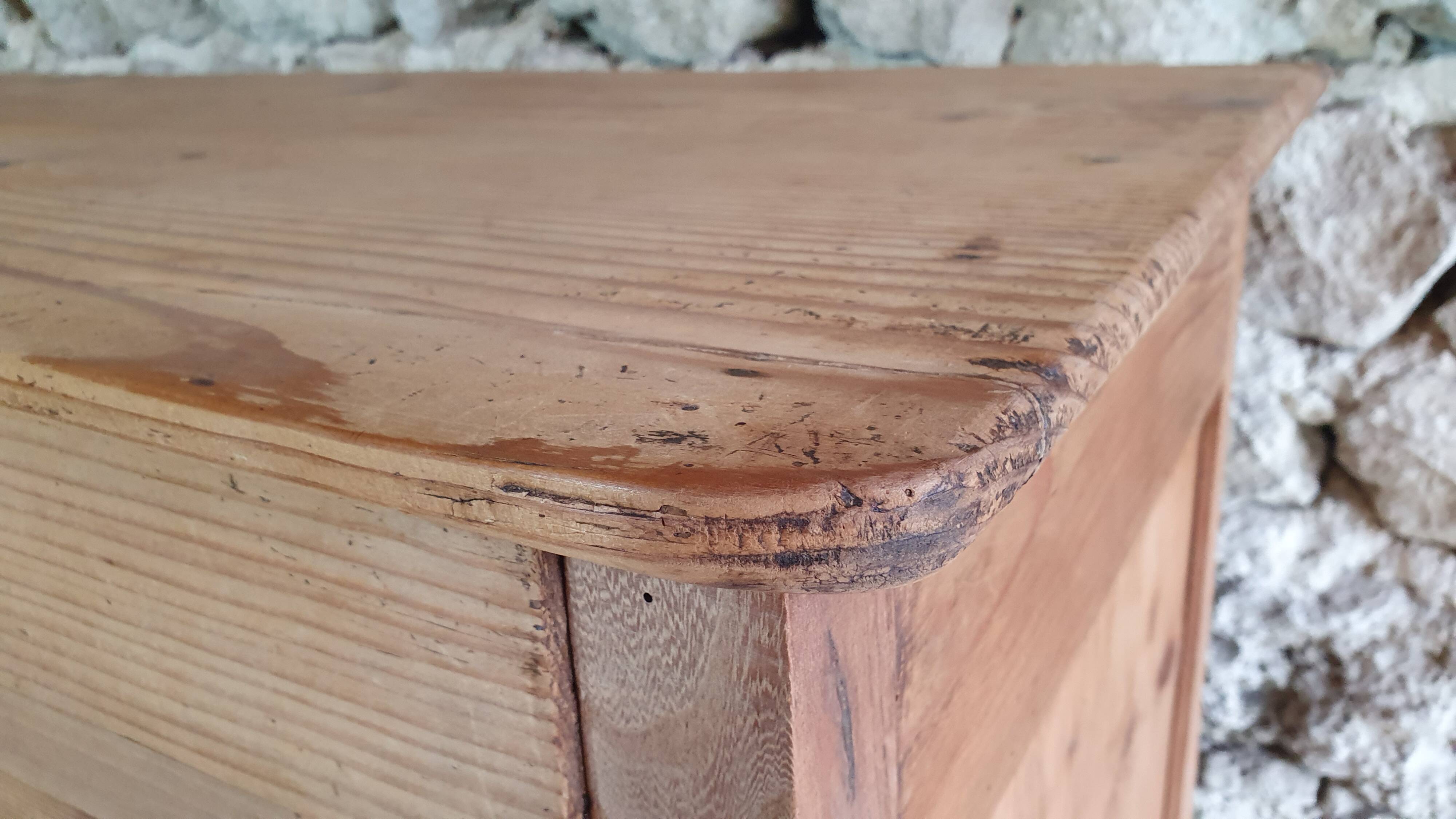 Antique pine sideboard, France