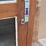 Old Art Deco display case in Burmese teak