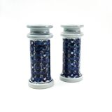 Pair of earthenware candlesticks from the Tenera series by Grete Helland-Hansen for Royal Copenhagen