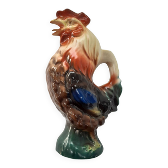 Vintage slip rooster pitcher