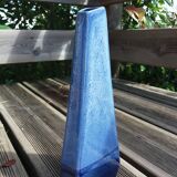 Geometric speckled glazed ceramic vase