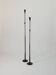 A pair of beautiful and exquisite vintage wrought iron candlesticks from the mid-century.