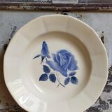 Six earthenware plates of Digoin and Sarreguemines 40s