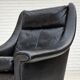 Fauteuil danois en cuir par Aage Christensen, années 1960