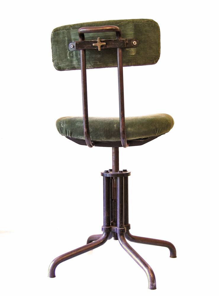 Gispen 1930s vintage industrial adjustable desk chair