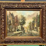 Urban landscape. Oil on canvas.
