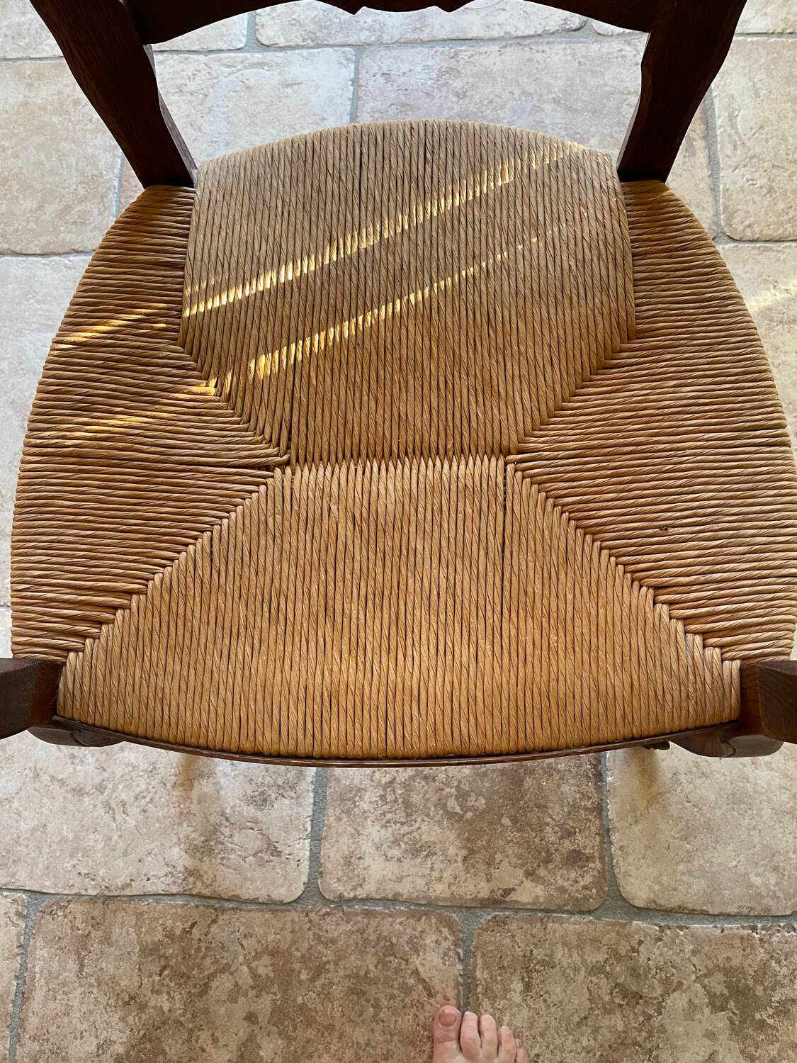 Straw armchair