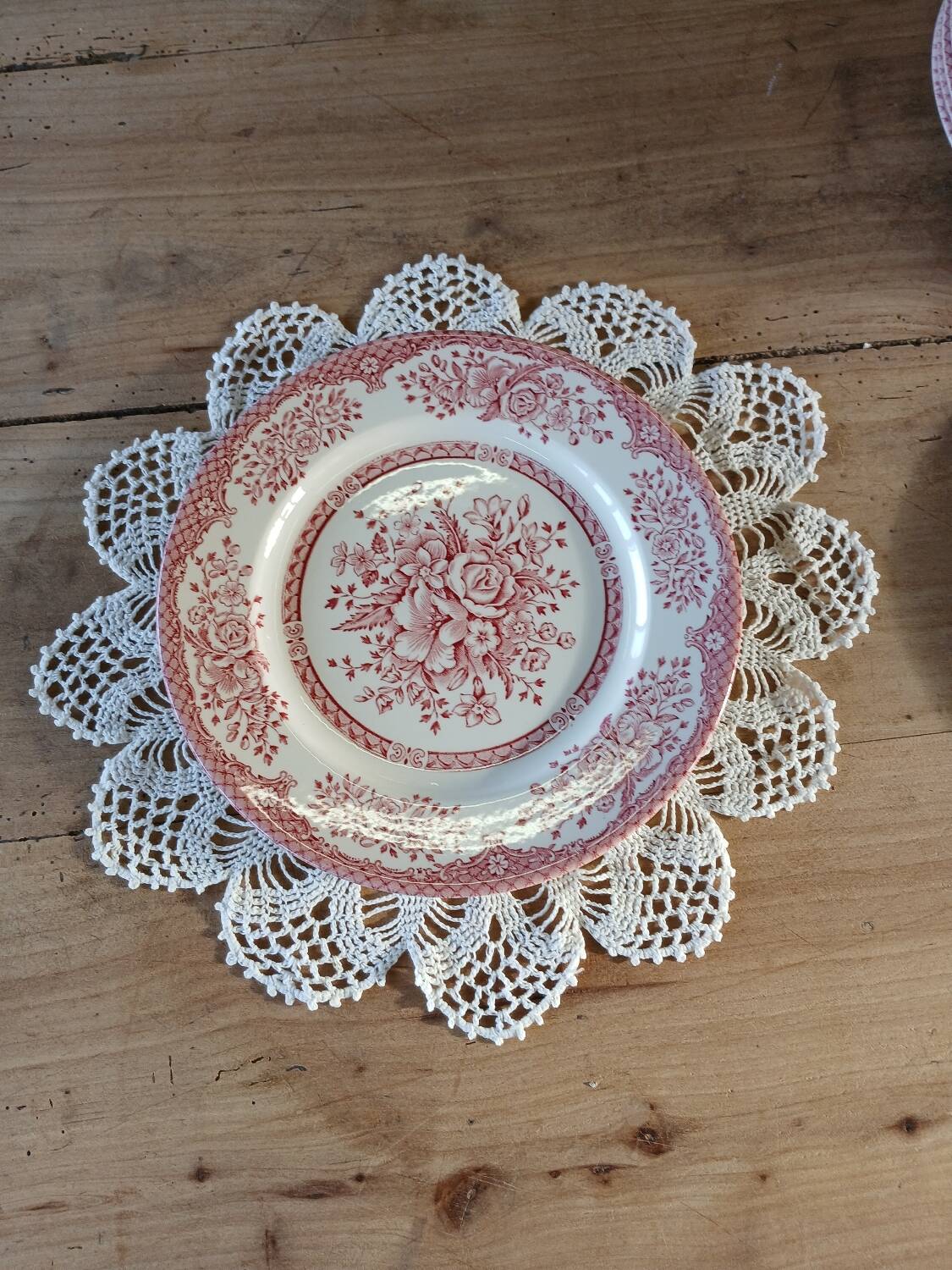 14 Antique English Dinner Plates
