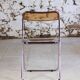 Lot de 3 chaises pliantes en plexiglas et chrome, 1970