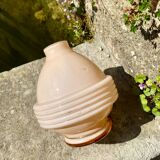 Ancien pied de lampe vase rose