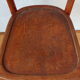 Chaise de bistrot art-nouveau en bois courbé
