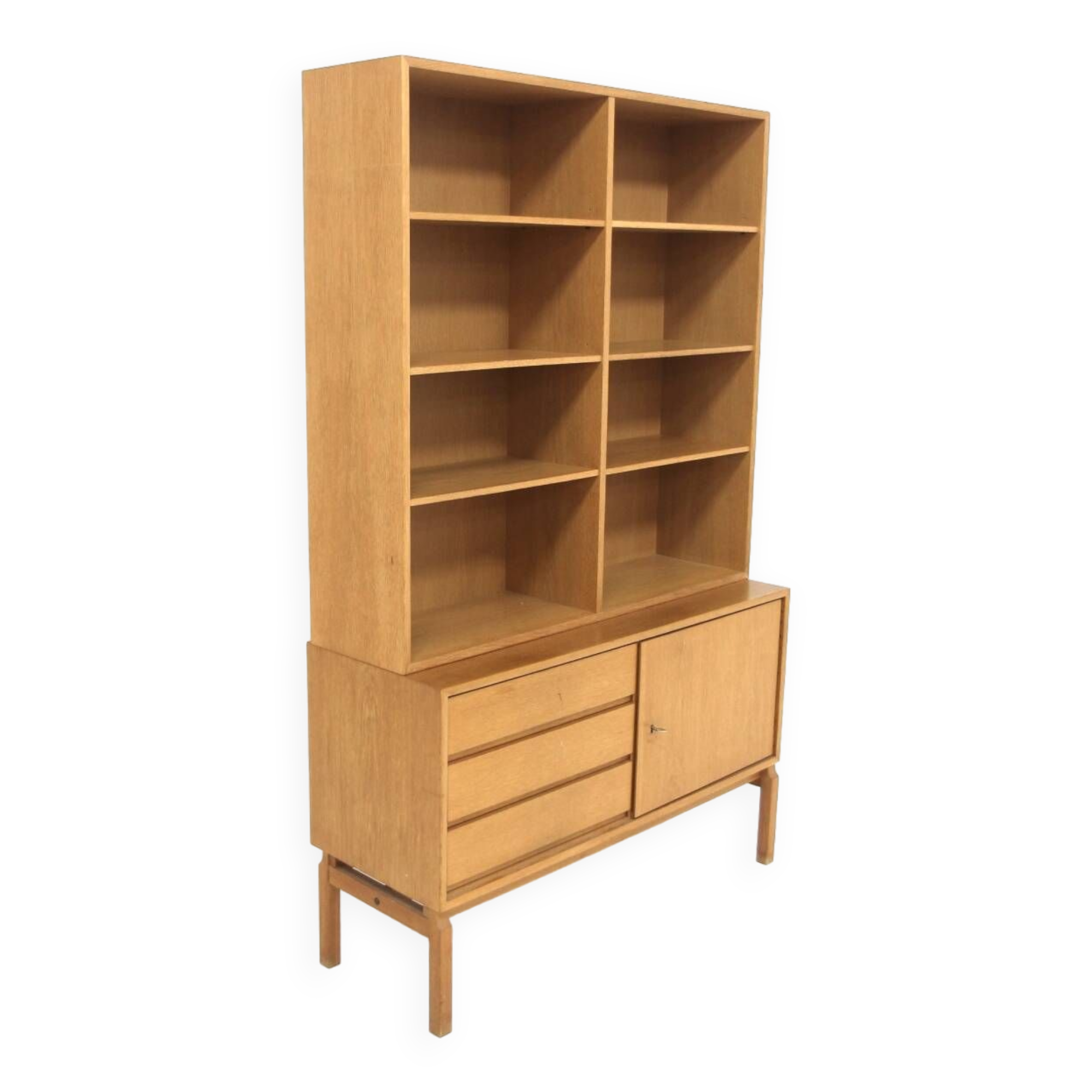 Scandinavian oak bookcase "MTP", Marian Grabinski, Möbel-Ikea, Sweden, 1960
