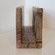 Mail rack carved wooden letter holder LETTERS