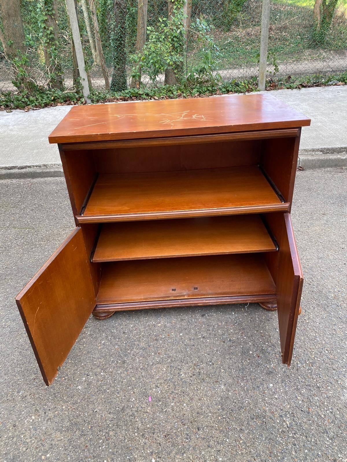 Wooden buffet, wooden TV unit in Louis XIV style.