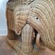 Pair of rattan sofa ends or elephant bedside tables