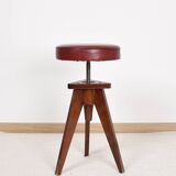 Reiner Modell adjustable piano stool, Germany 1950s