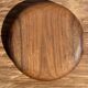 Bowl, cut or presentation plate in monoxyle teak D21 H5