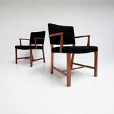 Set of 2 Danish mahogany chairs by Erik Bjorn Olsen, 1970s