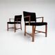 Set of 2 Danish mahogany chairs by Erik Bjorn Olsen, 1970s
