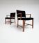 Set of 2 Danish mahogany chairs by Erik Bjorn Olsen, 1970s