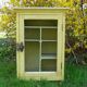 Former toilet cabinet screened door
