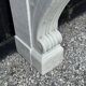 Charles X fireplace in Carrara marble, 19th century